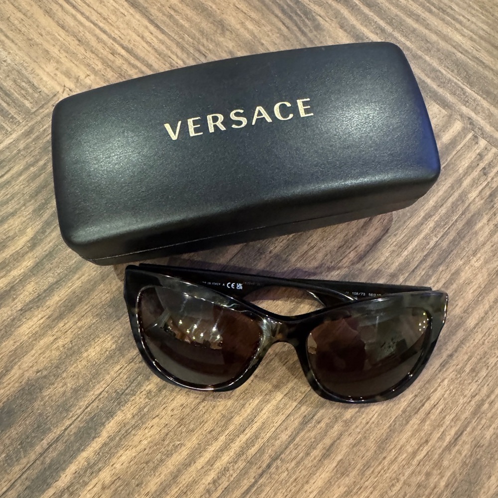 Versace cat eye tortoise shell sunglasses